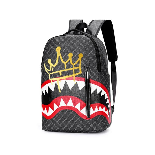 Casual Large Capacity Shark Backpack for School & Travel
