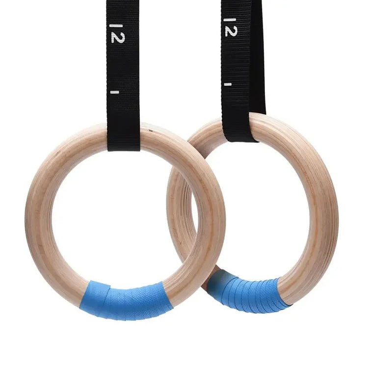 Premium Wood Gymnastics Rings for Home FitnessResistance Band24 Hour Sport