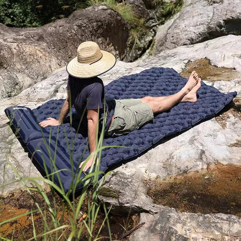 Outdoor Camping Double Inflatable Mattress Extra Wide