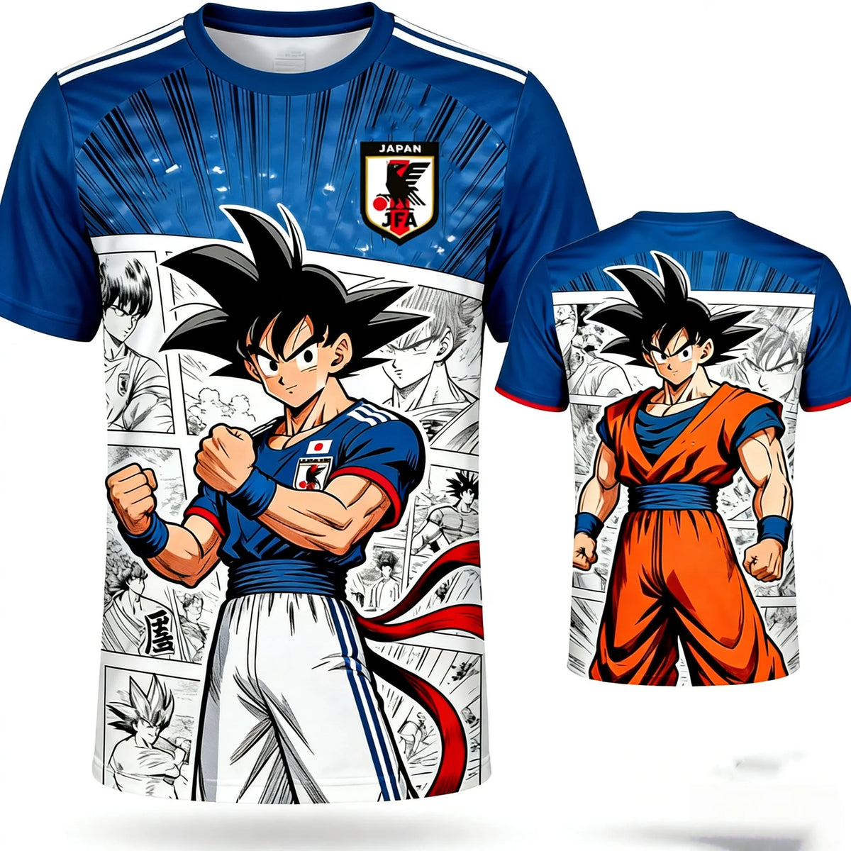 Men’s & Kids’ Custom Japan Anime Goku Soccer Jersey