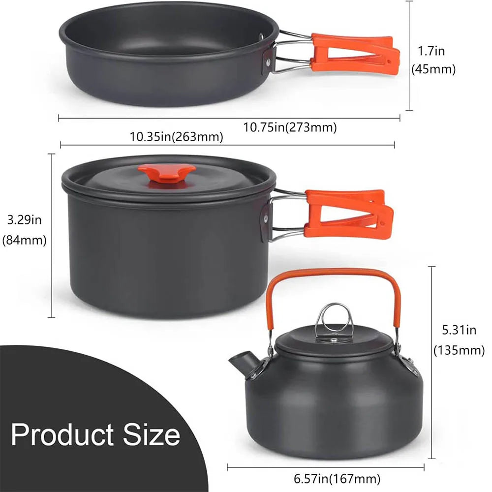 Foldable Aluminum Camping Cookware