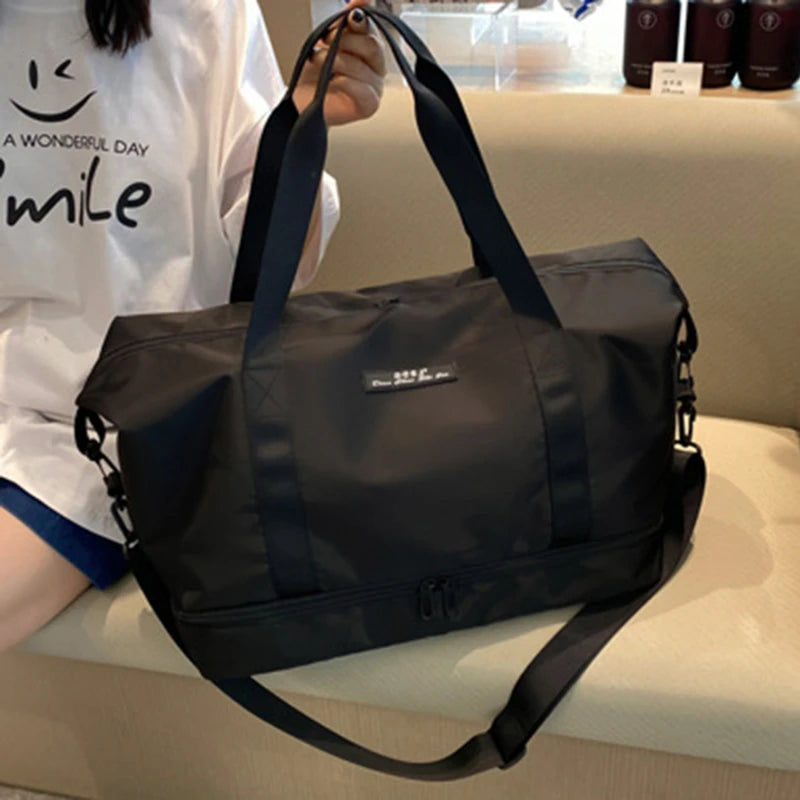 Gym Bag with Shoe Compartment