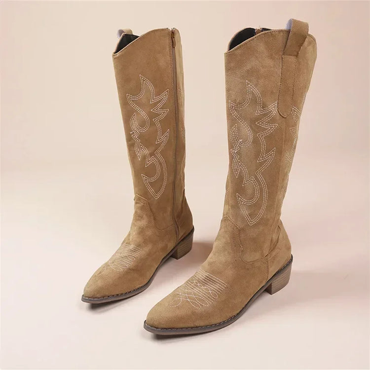 Step Out in Style: Women's High Knee Cowboy BootsWomen's Boots24 Hour Sport