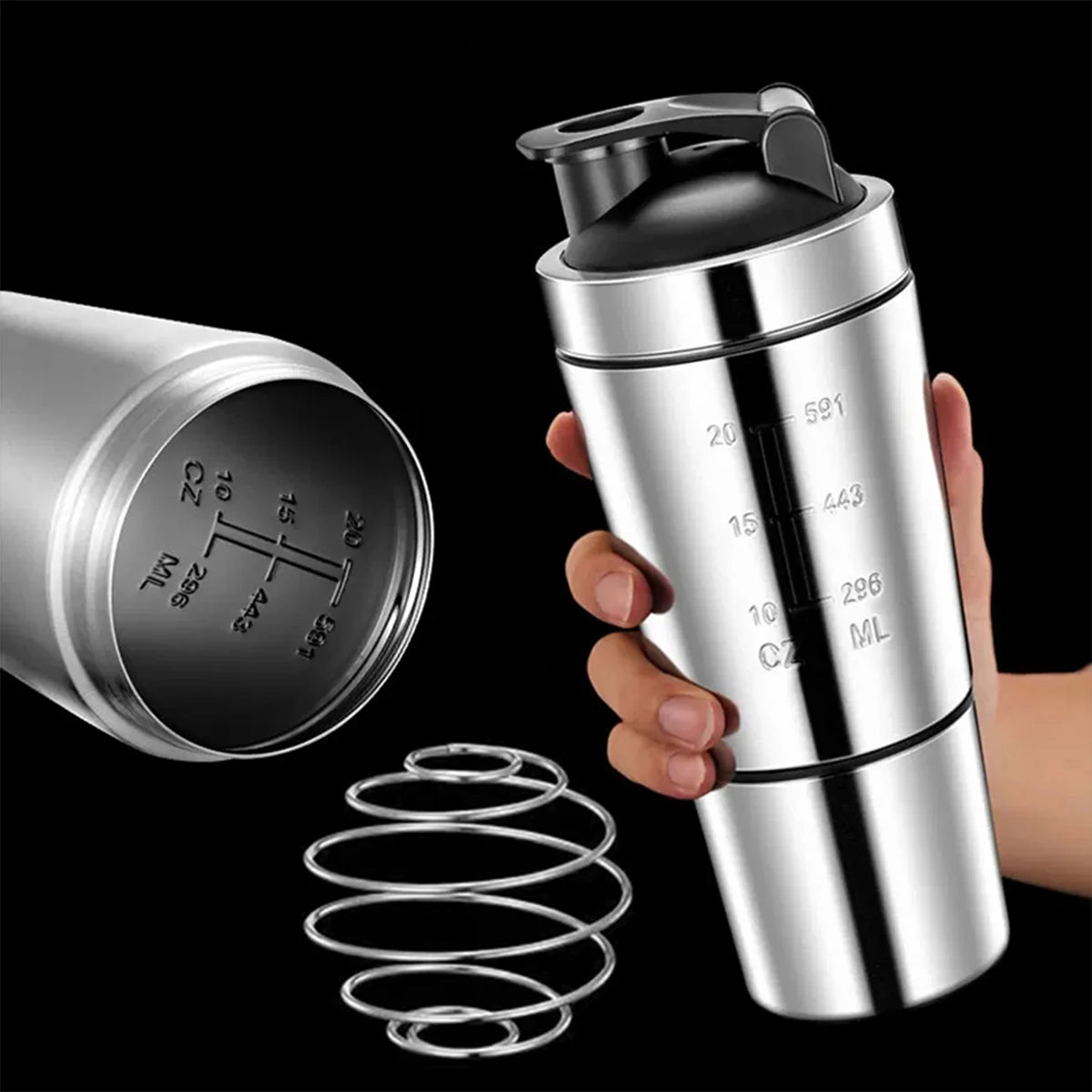 750ml Stainless Steel Protein Shaker