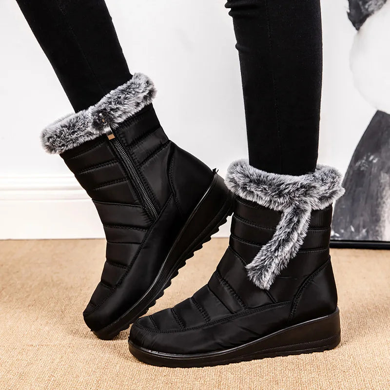 Trendy, Waterproof Faux Fur Boots