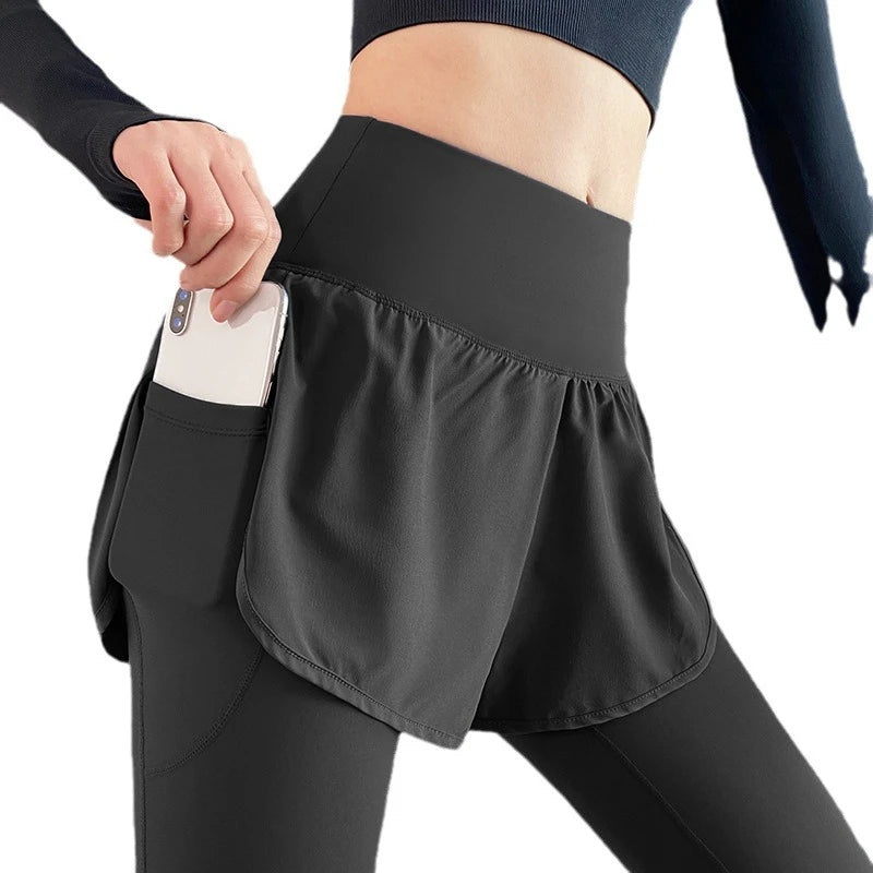 Elastic High-Waisted Sports Leggings