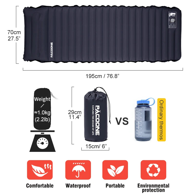 Comfortable Camping: 4-Inch Self-Inflating Sleeping Pad