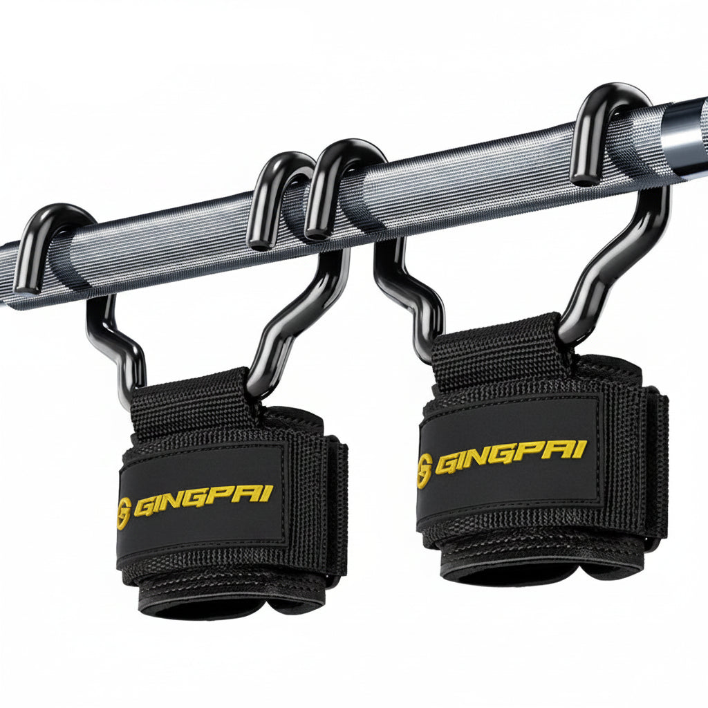 Weight Lifting Hooks with Wrist Wraps Gym Grip Straps
