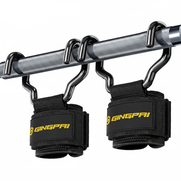 Weight Lifting Hooks with Wrist Wraps Gym Grip Straps