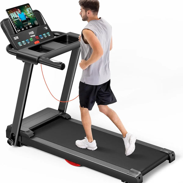 Home Treadmill 3.0HP Brushless Folding Heart Rate 300lbs
