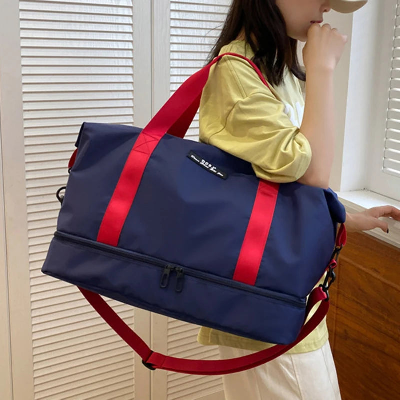 Gym Bag with Shoe Compartment