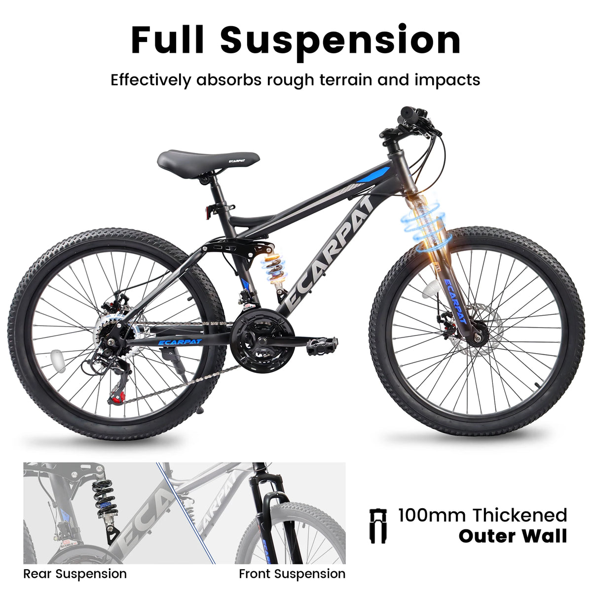 Teen & Adult Full Suspension Mountain Bike