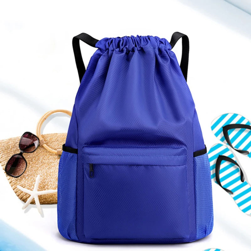 Waterproof Drawstring Backpack for Travel & Fitness