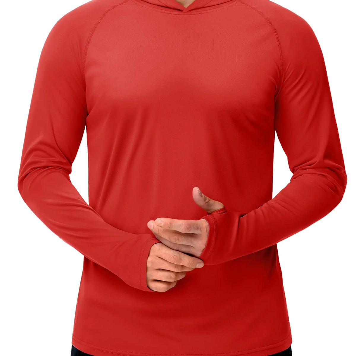 Men’s Long Sleeve Sun Protection Hoodie with UV-Proof