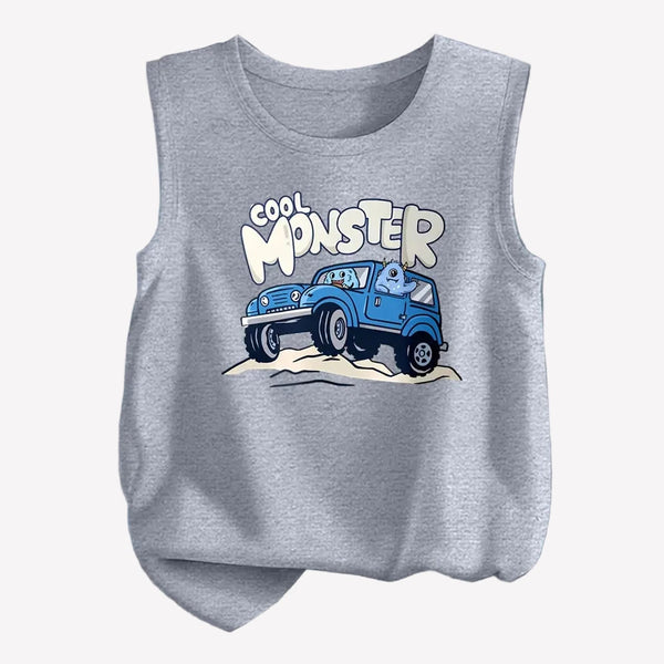 Cute & Breathable Boys' Cotton Tank Tops