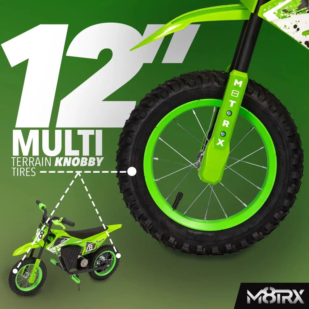 Green 12V Mini Electric Child Dirt Bike