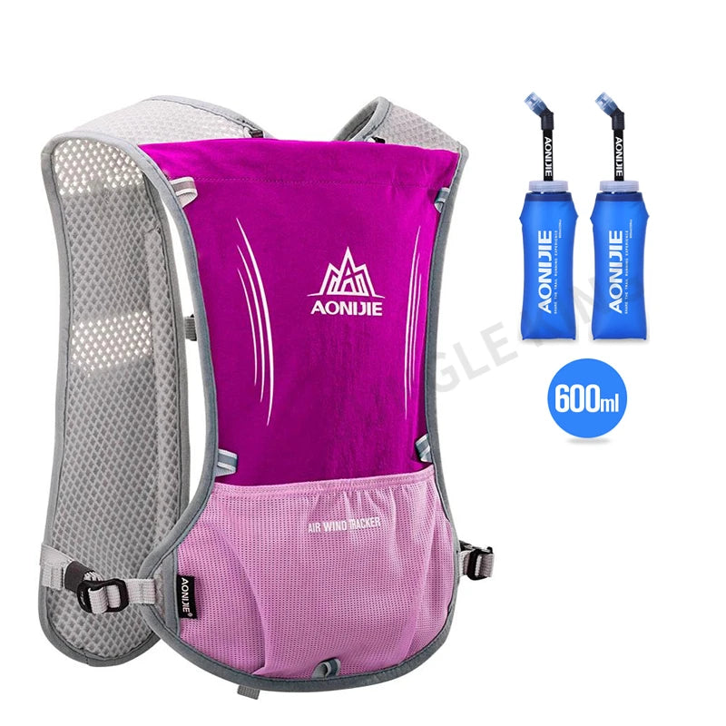 Running Vest: Hydration Pack, Water Bladder, Water Bottles