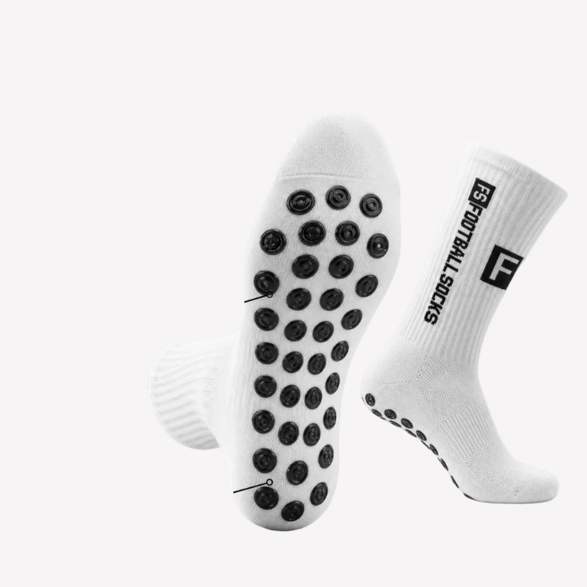 Non-Slip Breathable Mid-Calf Football Grip Socks - 4 Pack