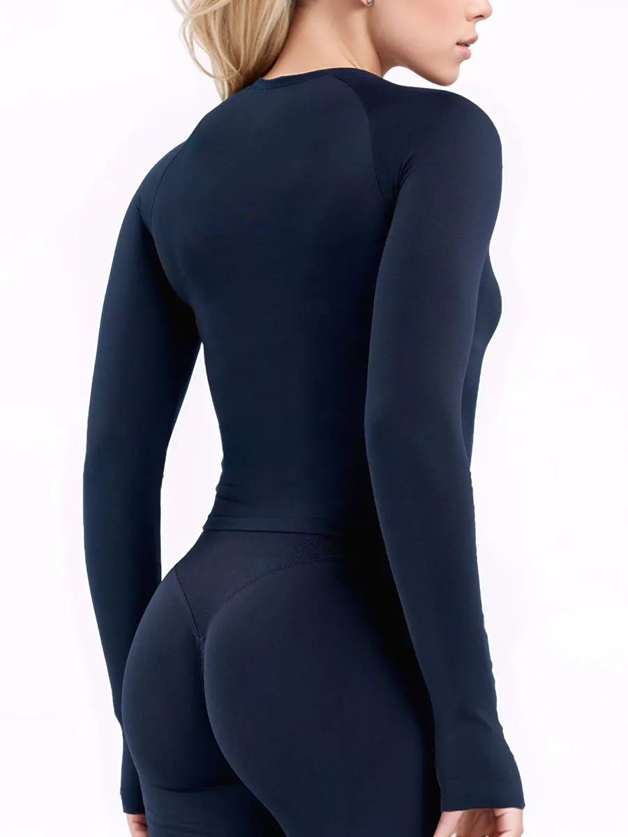 Seamless Long Sleeve Fitness & Yoga Top for Women