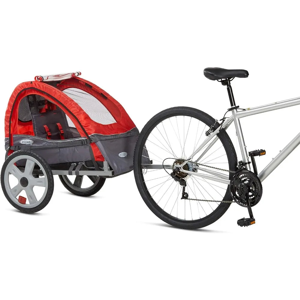 Folding Bike Trailer with Quick Release Wheels