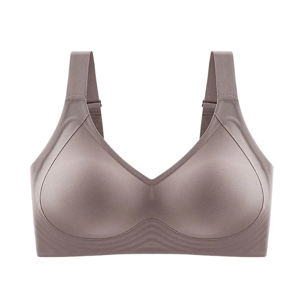 Seamless Thin-Cup Wireless Push-Up Bra for Women