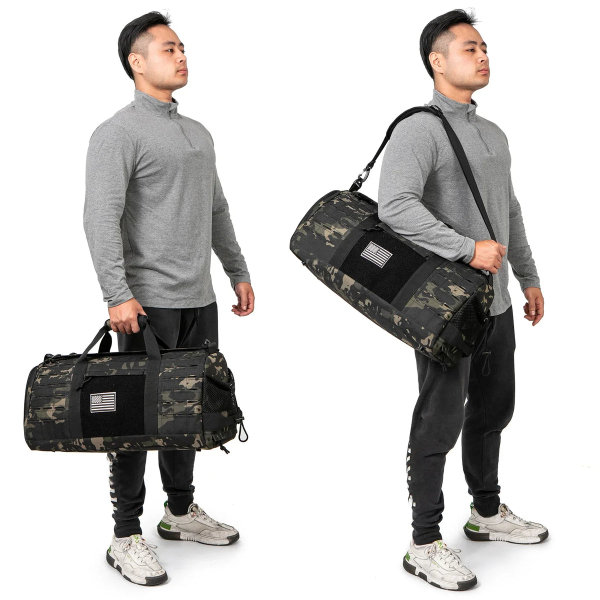 40L Tactical Duffel Bag for Men: Gym, Travel, and Training