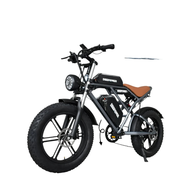 High-Power  S7 Electric Bike: 20-inch Fat Tires, Oil Brakes