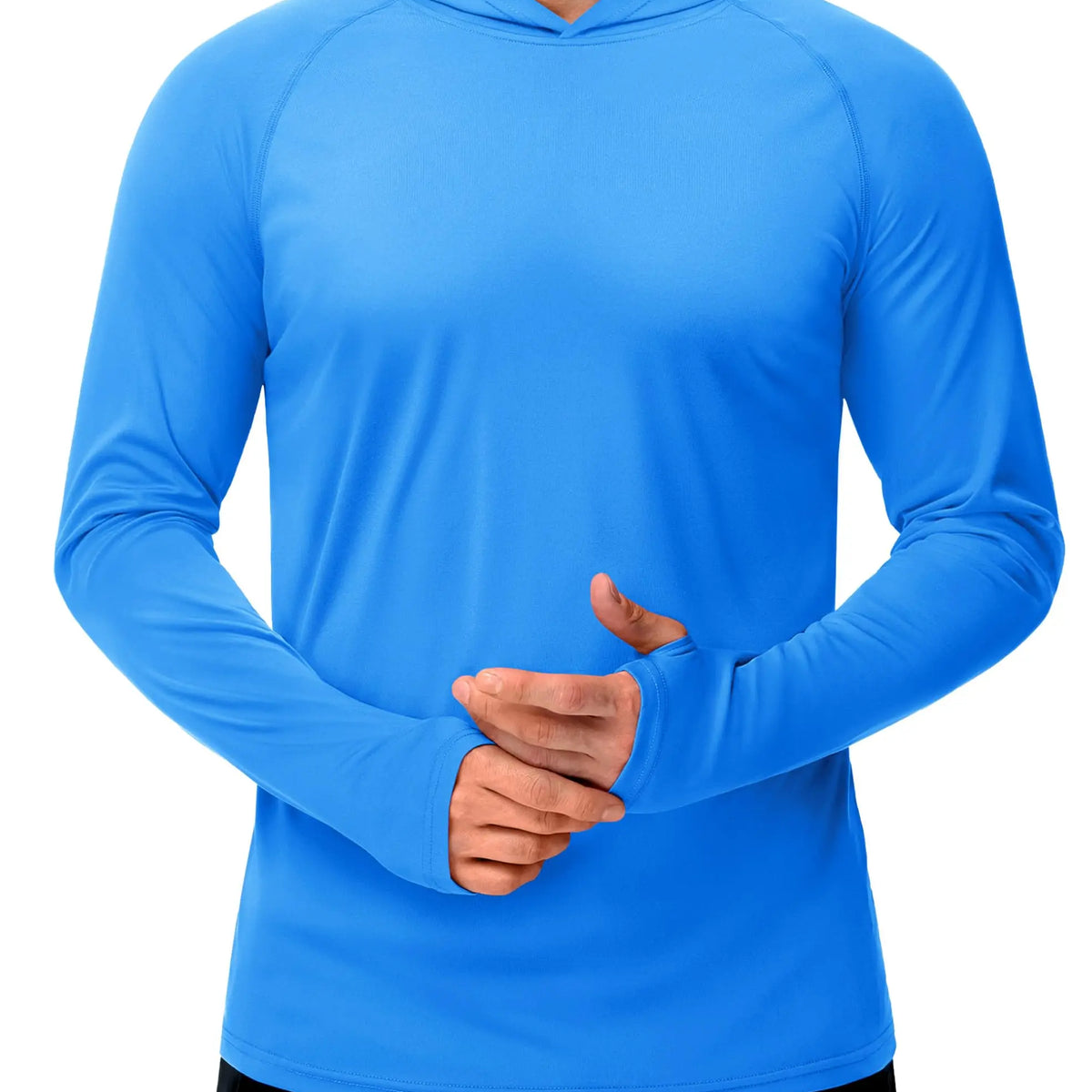 Men’s Long Sleeve Sun Protection Hoodie with UV-Proof