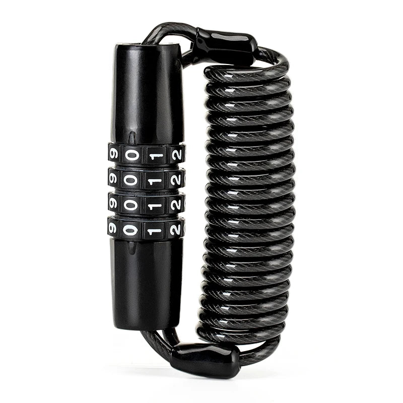 Durable Steel Wire Cable Lock for Bicycles & Helmets