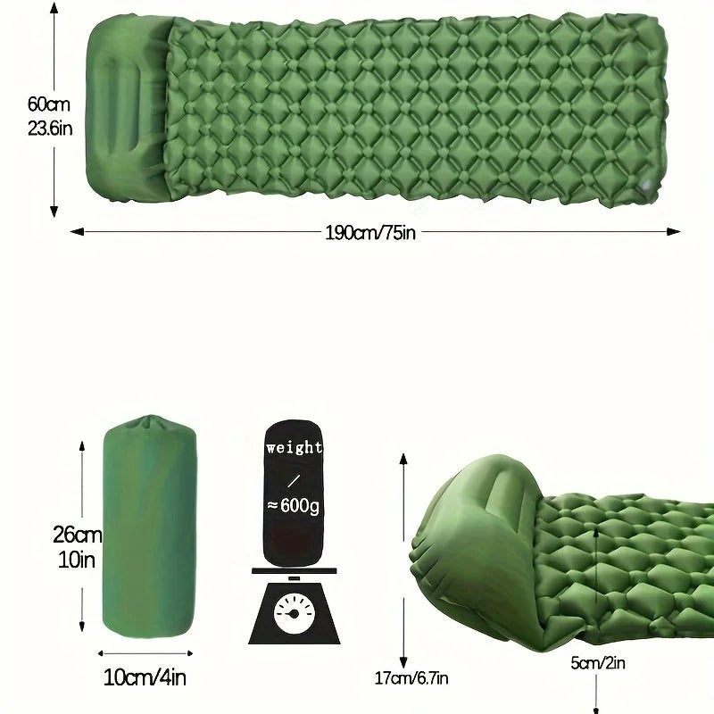 Inflatable Travel Mat with Superior Comfort