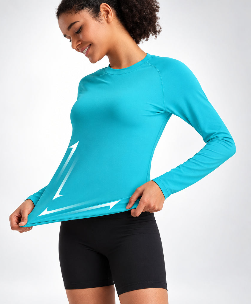 Women's UV Protection Long Sleeve Hiking Shirt & Rash Guard