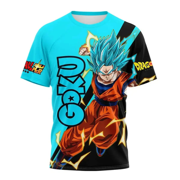 Boys Dragon Ball Goku & Vegeta Summer Anime T-Shirt