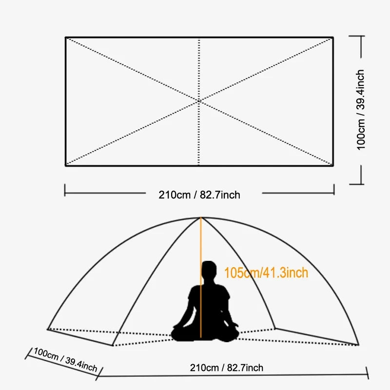 Compact Camping Sunshade with UV Protection