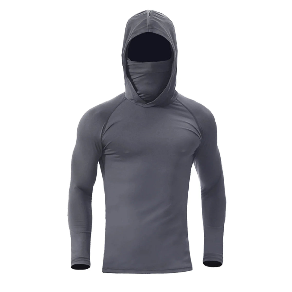 Men's Fishing Hoodie with Face Mask and UV Protection