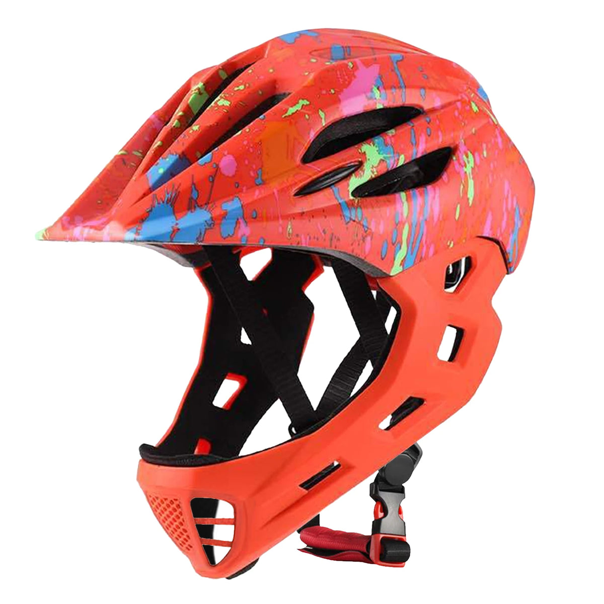 Kids Full-Face Bike Helmet: Adjustable & Lightweight
