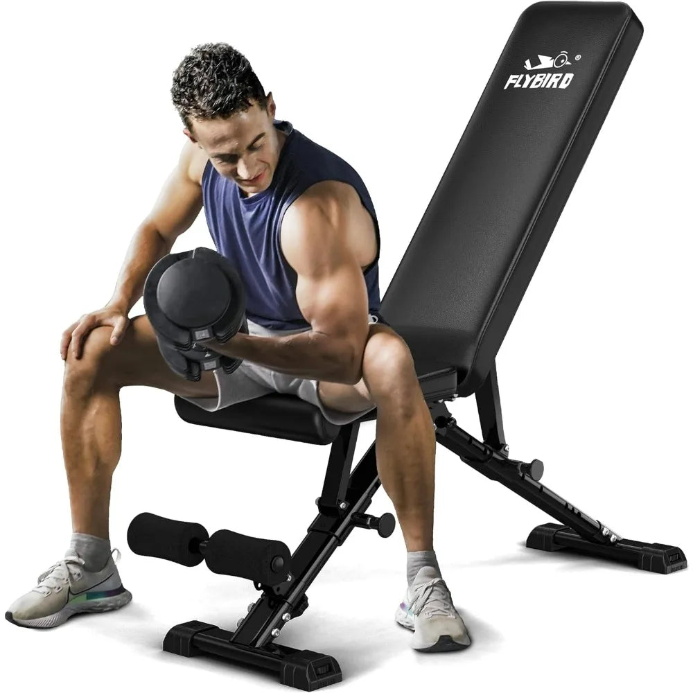 Compact and Convenient: Full-Body Workout Bench for Any Space
