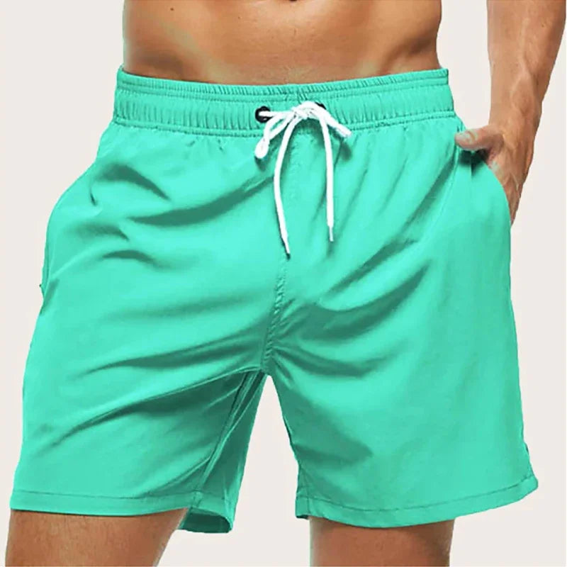 Men's Breathable Swim Trunks with Mesh Lining