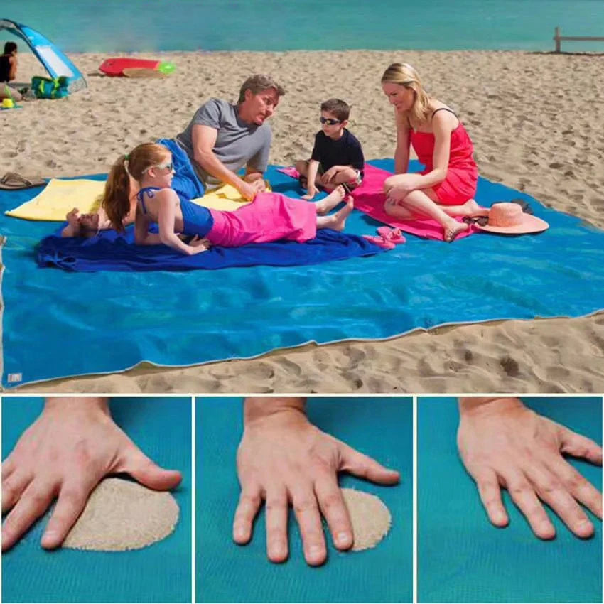 Beach Blanket (200x200cm) - Waterproof & Lightweight for Travel"