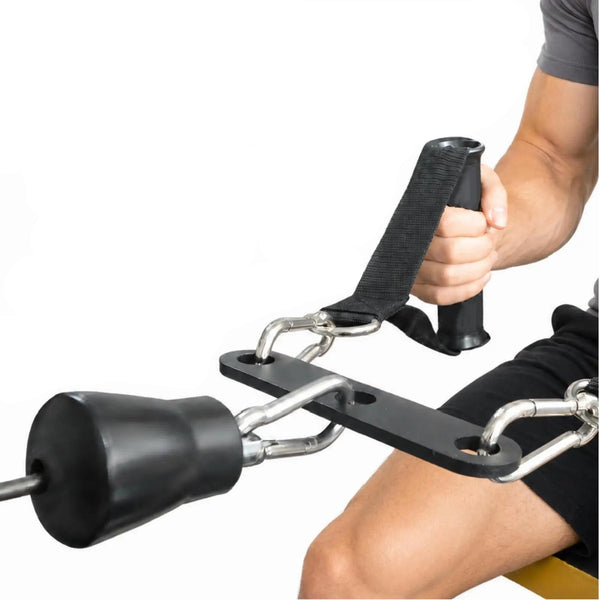 Heavy Duty Gym Cable Adaptor Plate with Carabiners