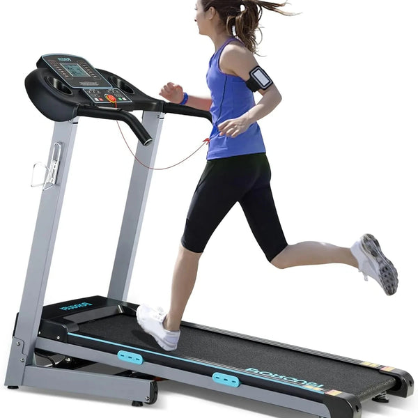 300 lb Capacity, 3.0HP Folding Electric Treadmill Up to 8.5 MPH Speed