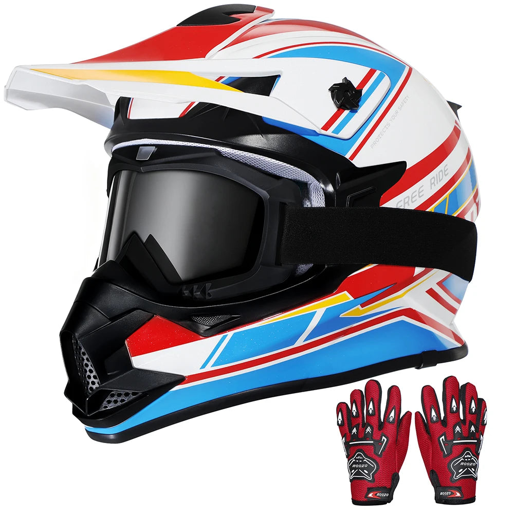 Kids Motocross Helmet - Boys & Girls Dirt Bike & Quad Helmets