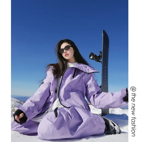-30℃ Adult Ski Suit: Men's & Women's Jacket and Pants Set