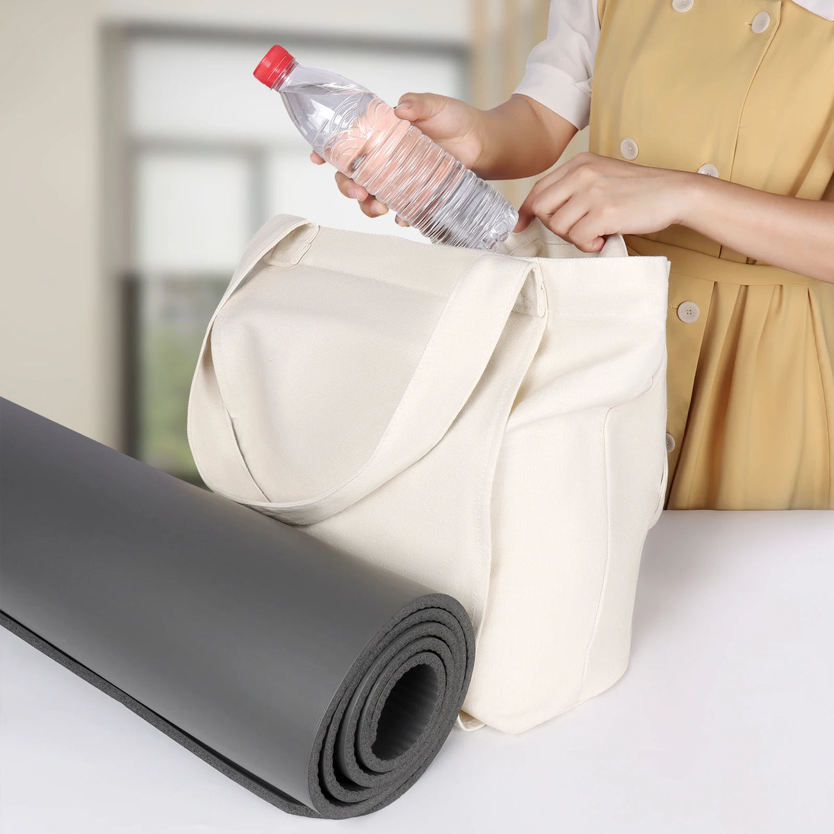 Gym Bag with Mat Compartment