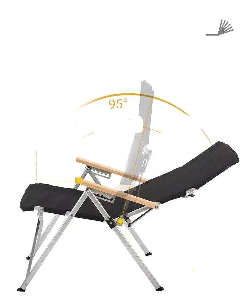 Lightweight Wooden Camping Chair for Outdoor Relaxation