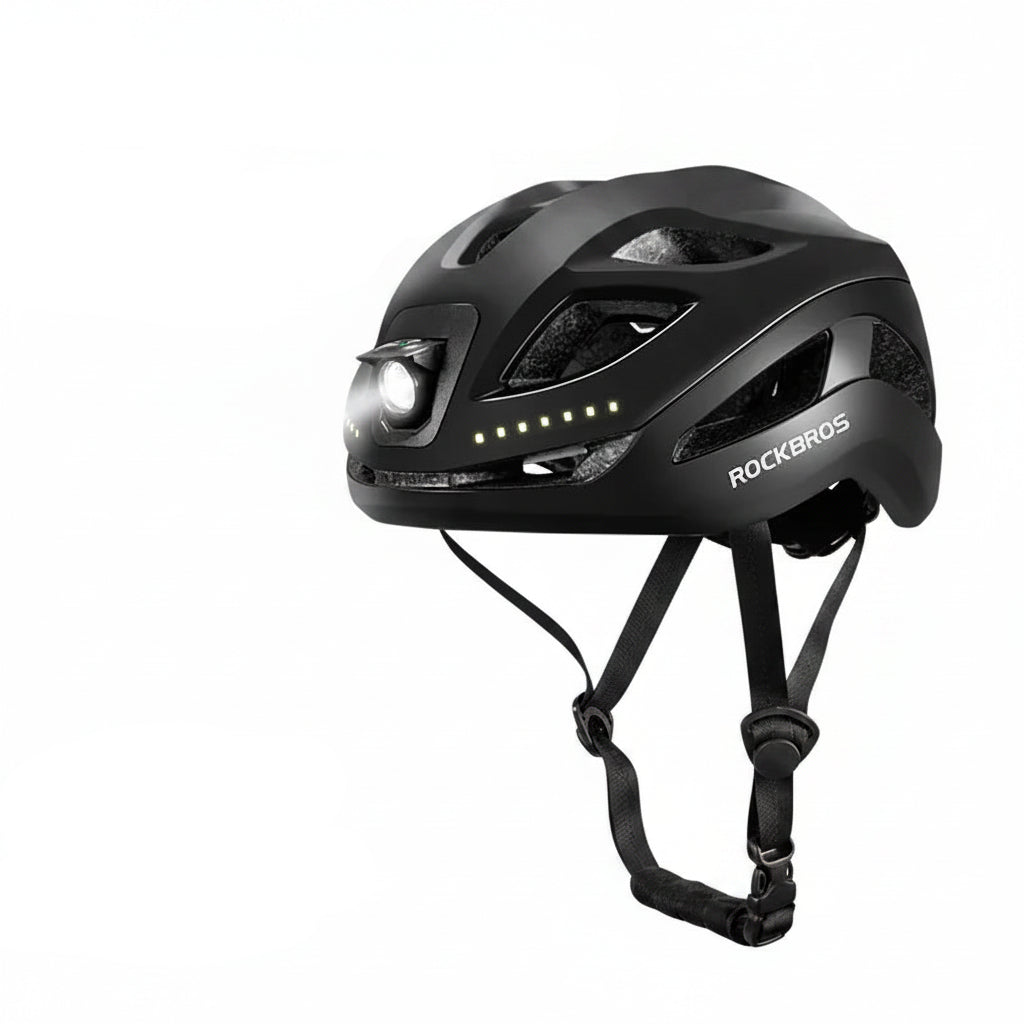 Adjustable Cycling Helmet with Rechargeable Type-C Safety Light