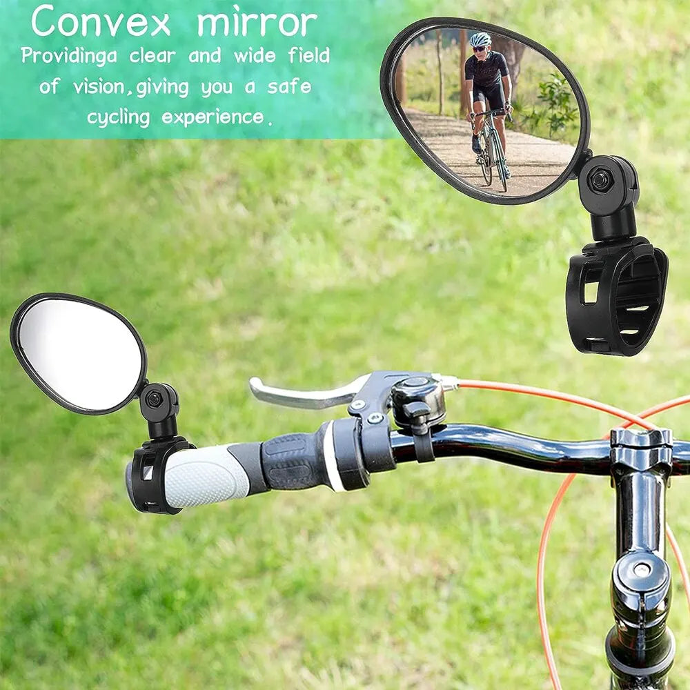 Bike Rearview Mirror 360° Adjustable Handlebar