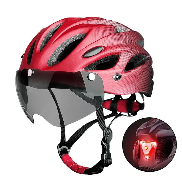 Breathable & Lightweight Cycling Helmet with Rear Safety Light
