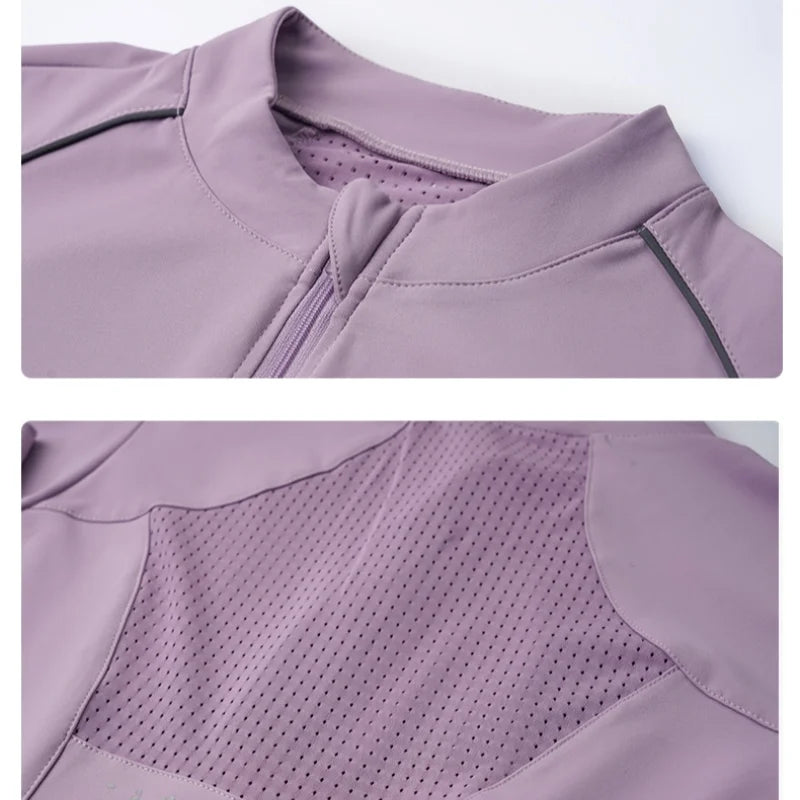 DRUR Breathable Gym Clothes for Women 2 Piece Summer Workout Sets Full Zip Sports Tops with Elastic Waist Shorts Active Wear New 24 Hour Sport