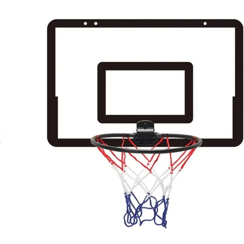 Indoor Basketball Fun: Wall-Mounted Hoop and Ball Set
