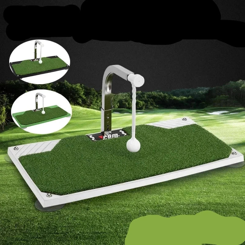 Perfect Your Swing: 360° Rotating Golf Practice Mat